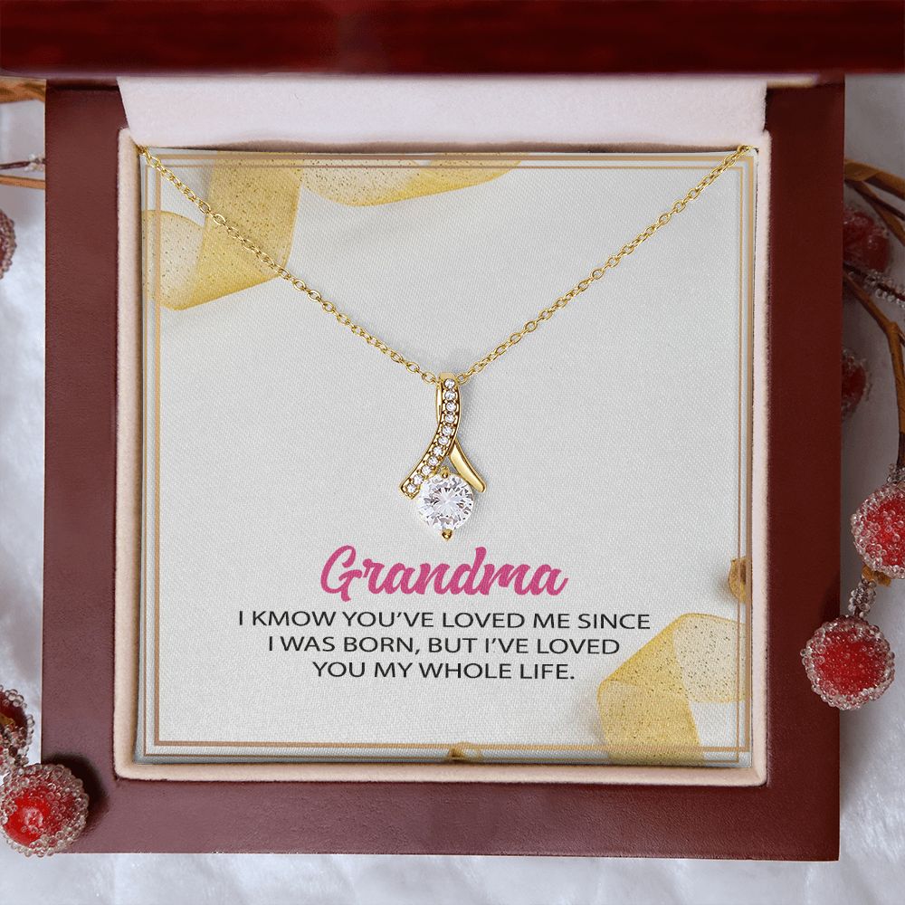 To My Grandma Necklace, Gift for Grandmother Necklace, Mothers Day Gift For Grandma Nana, Grandma Jewelry From Grandchildren GrandKids , Jewelry Box Gift For Grandma Grandmother12 Alluring Beauty Necklace