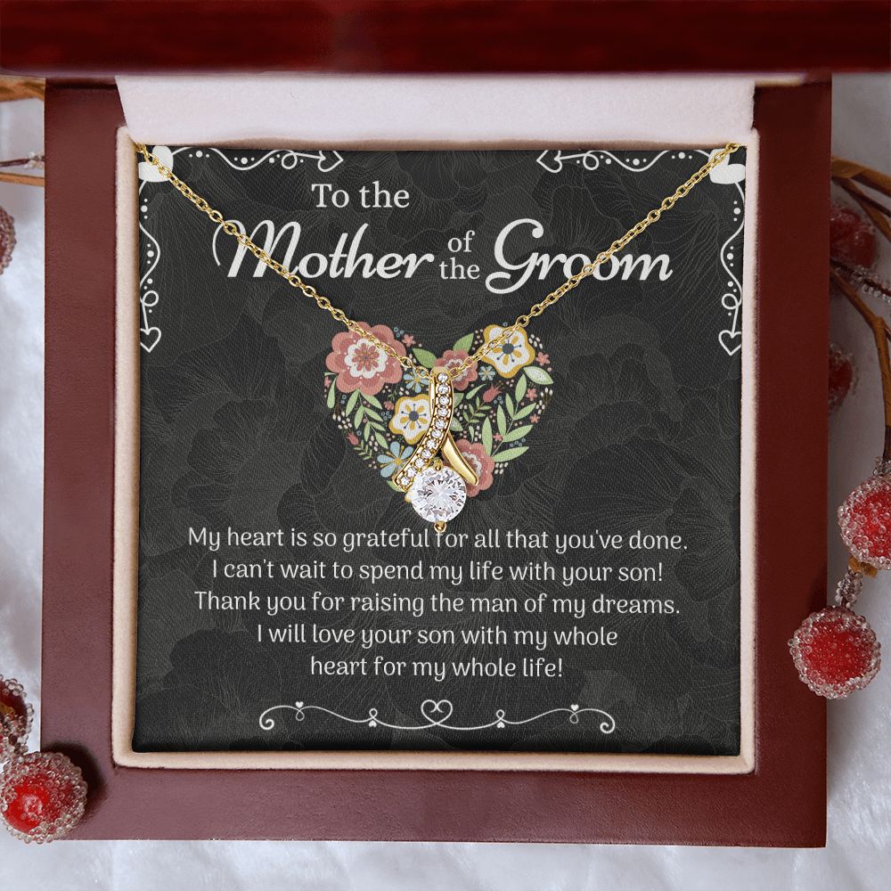 Mother of the Groom Sunflower Bracelet from Bride, Mother of the Groom Jewelry, Unique Mother Of The Groom Wedding Gift, Mom of Groom Gift Alluring Beauty Necklace