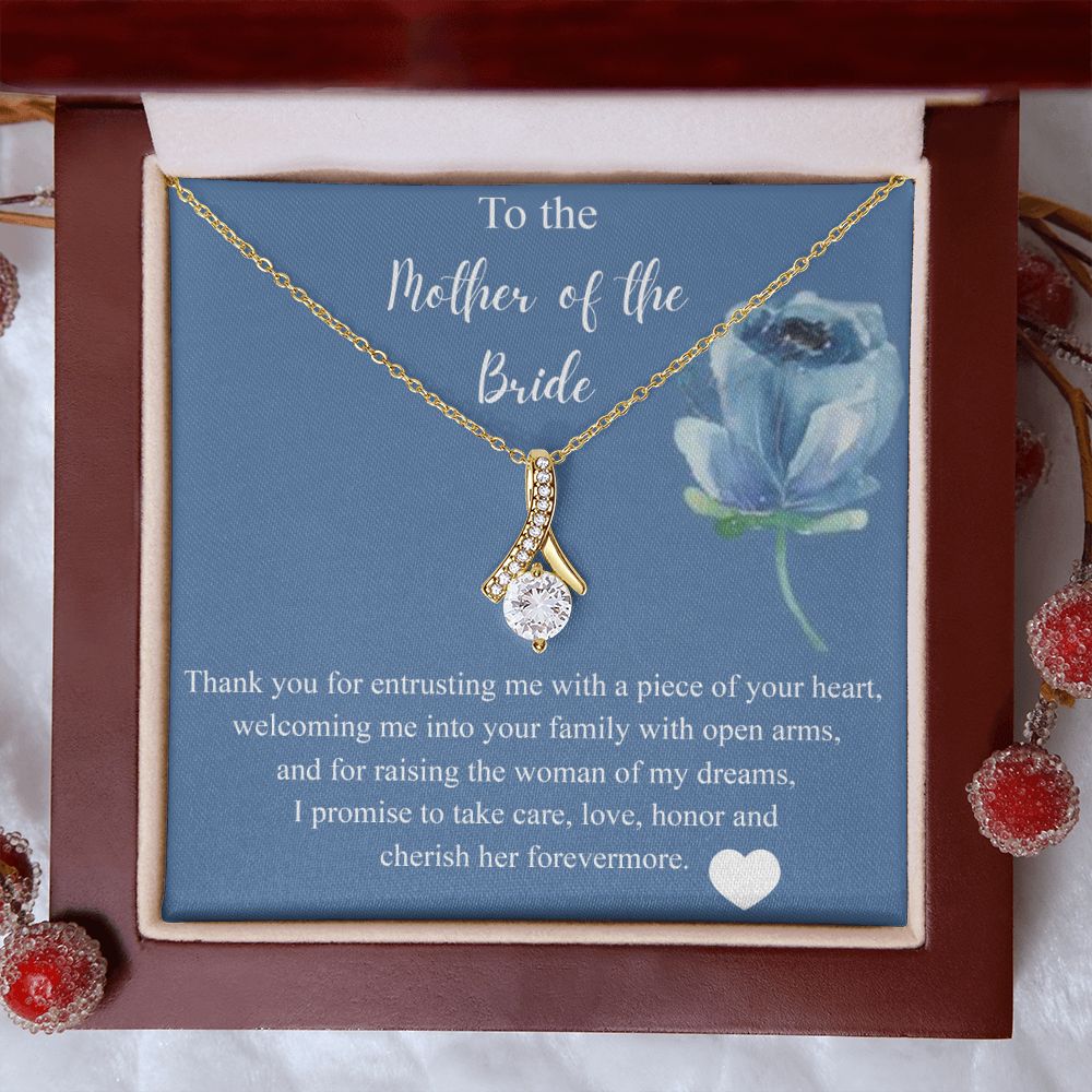 Mother Of The Bride Gift From Groom, Alluring Beauty Necklace, Future Mom Alluring Beauty Necklace