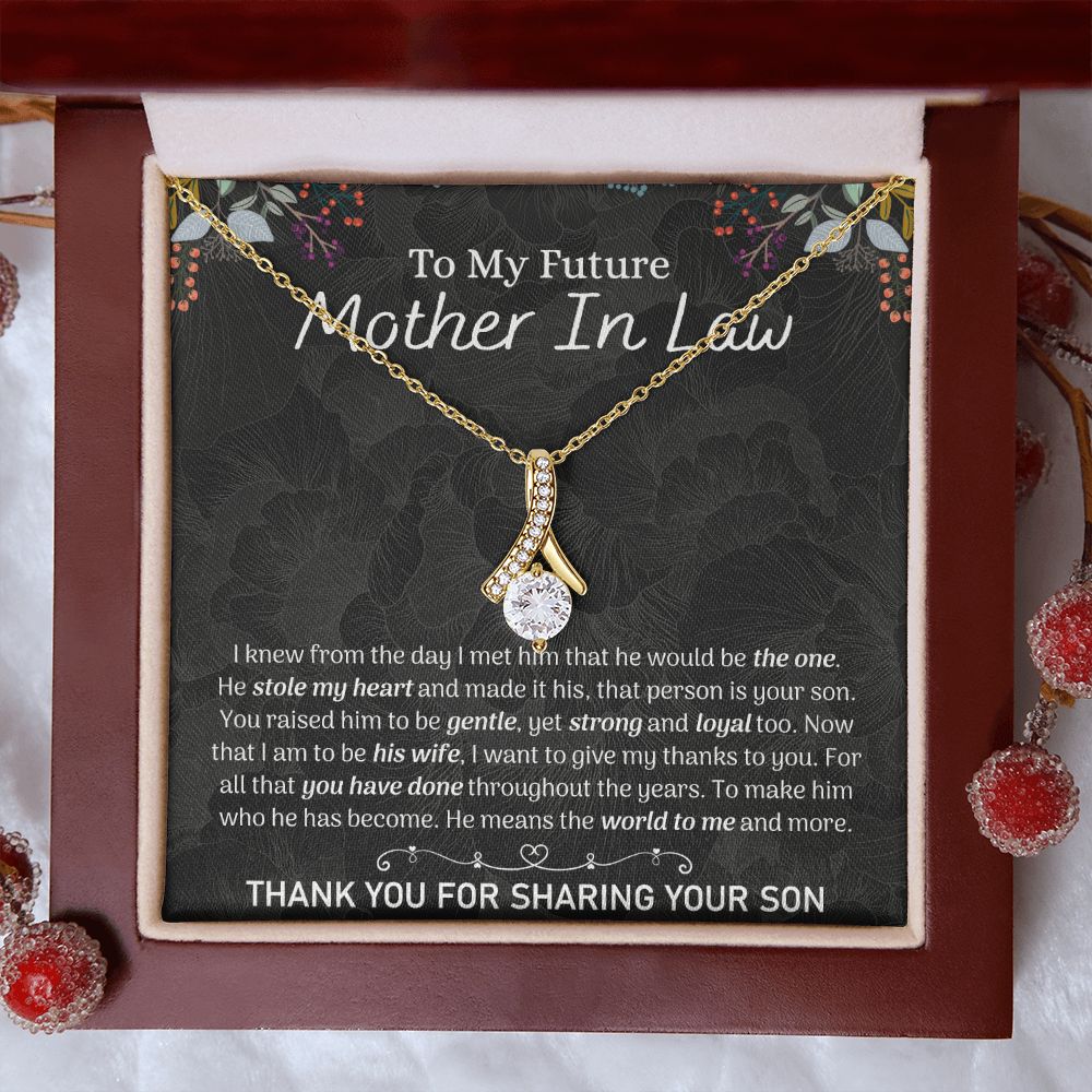 Future Mother In Law Sunflower Bracelet, Mother In Law To Be Gifts, Soon To Be Mother In Law Gifts, Future Mother In Law Birthday Gift Alluring Beauty Necklace