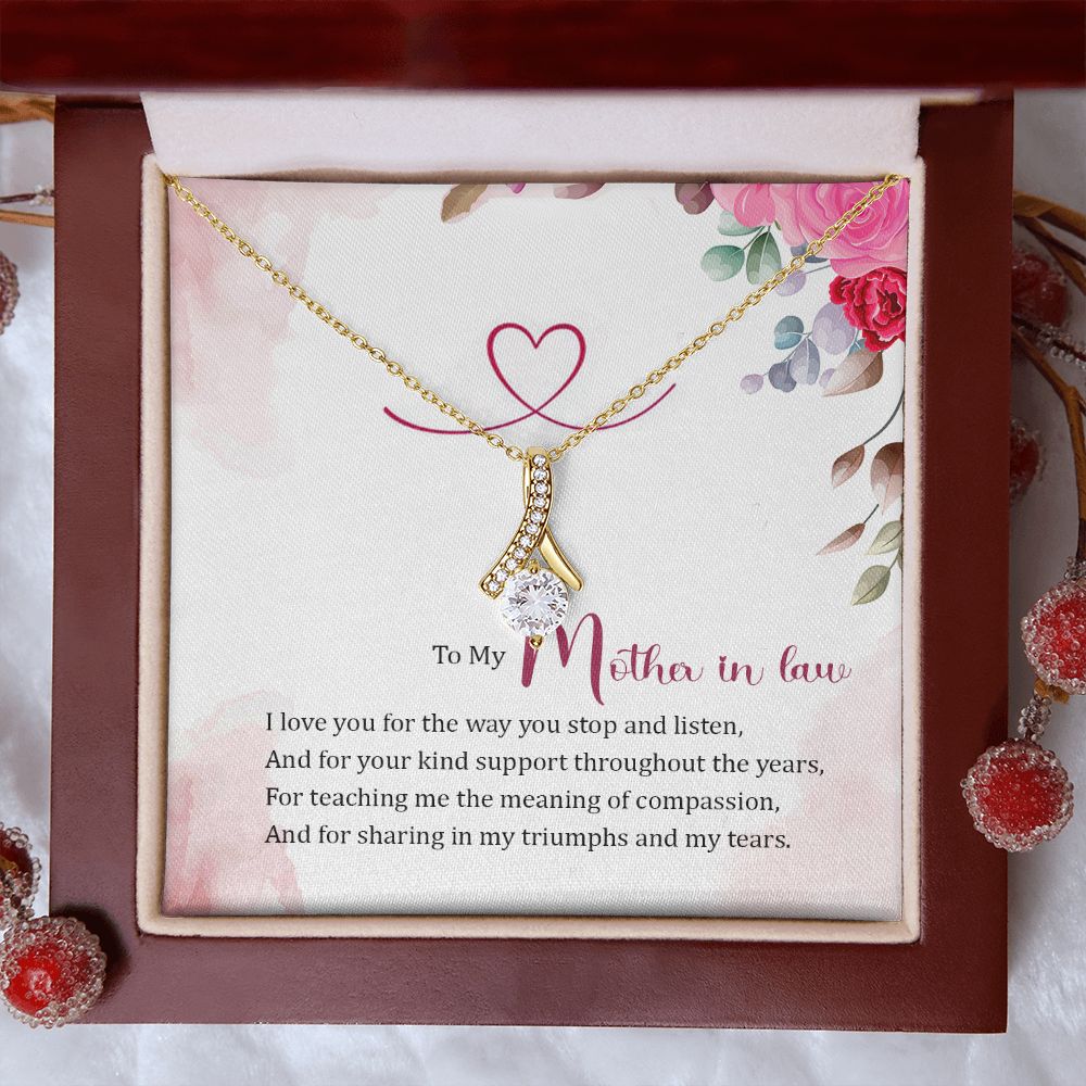 Mother in Law Necklace, Jewelry for Women, Future Mother in Law Gifts from Daughter in Law, Mother of Bride Gifts For Mother in Law, Birthday Gifts For Mother In Law From Daughter In Law17 Alluring Beauty Necklace
