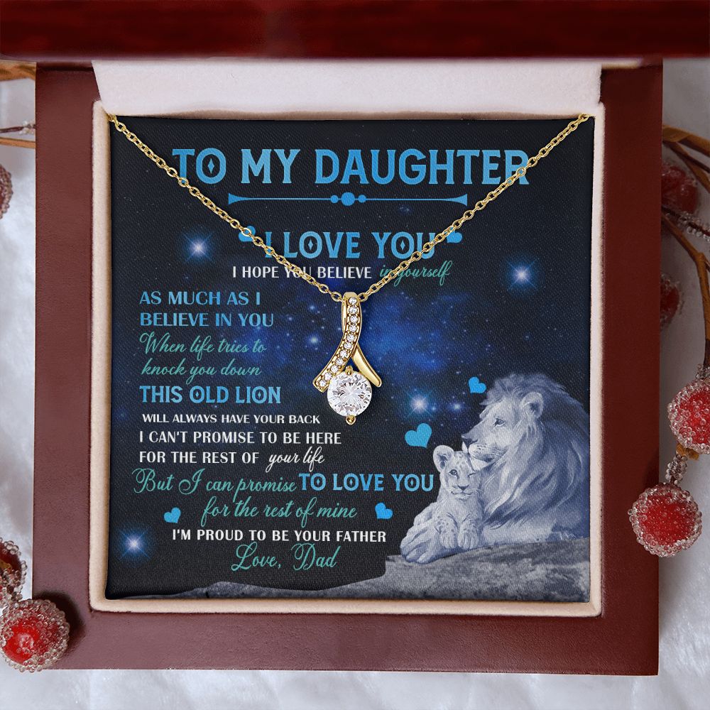 Dad To Daughter Necklace Jewelry Gift for Daughter from Dad Father Daughter Gift 175009114907 Alluring Beauty Necklace