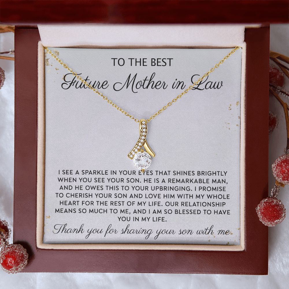 Gift to MIL Mother of the Groom Gift From Bride Wedding Gift Pendants from Bride Gifts for Mom Mother of the Bride Necklace Unique Groom Mom Alluring Beauty Necklace