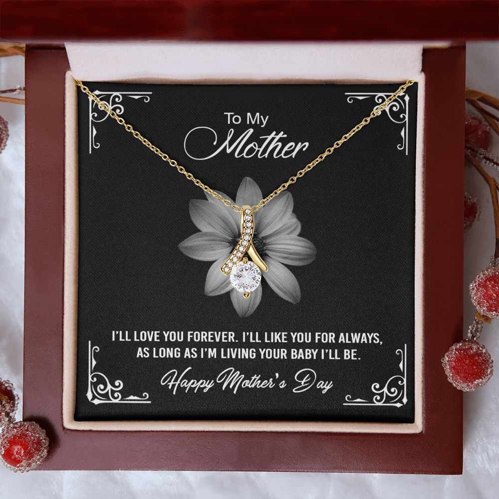 Mom Necklace Gifts for Mom from Daughter to Mom Gifts for Mothers Day from Daughter, To My Mom Necklace from Daughter to Mom Birthday Gifts Necklace with Message Card and Gift Box2247 Alluring Beauty Necklace