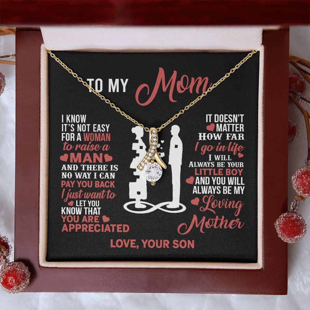 Mom Necklace Mothers Day Gift From Son To My Mom Forevere Love Necklace Gift Mom Alluring Beauty Necklace