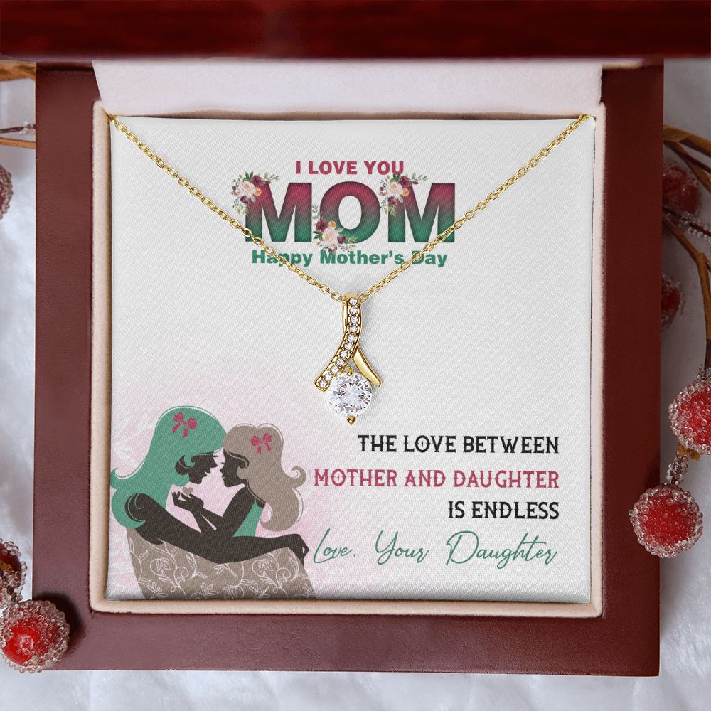 Mom Necklace Gifts for Mom from Daughter to Mom Gifts for Mothers Day from Daughter, To My Mom Necklace from Daughter to Mom Birthday Gifts Necklace with Message Card and Gift Box2236 Alluring Beauty Necklace