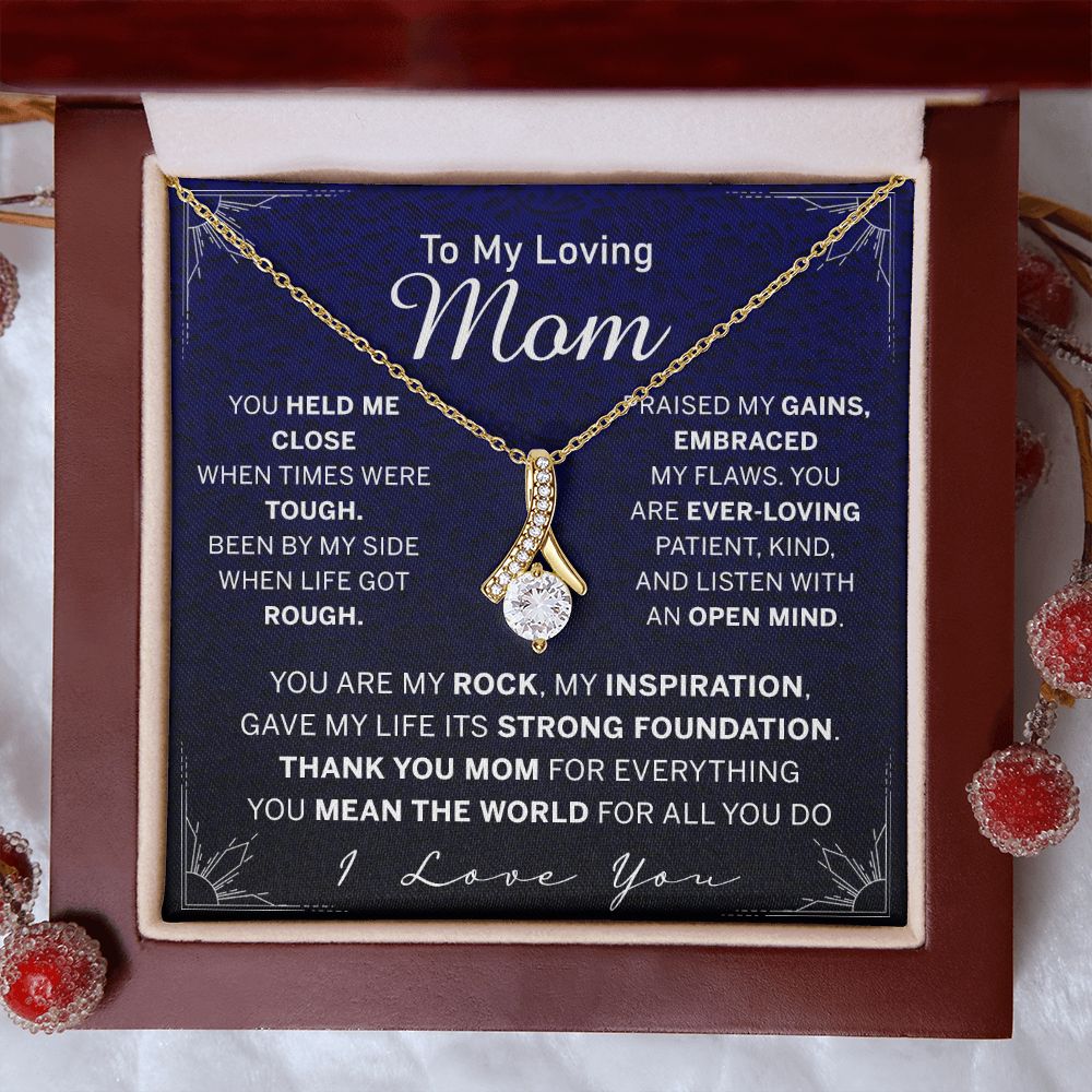 To My Mom Necklace, Gift For Mom, Mother's Day Gift from Daughter, Mom Jewelry Gift for Mothers Day, Birthday Gift for Mother, Moms Gift from Daughter Son, Necklace for Mom Mother Alluring Beauty Necklace