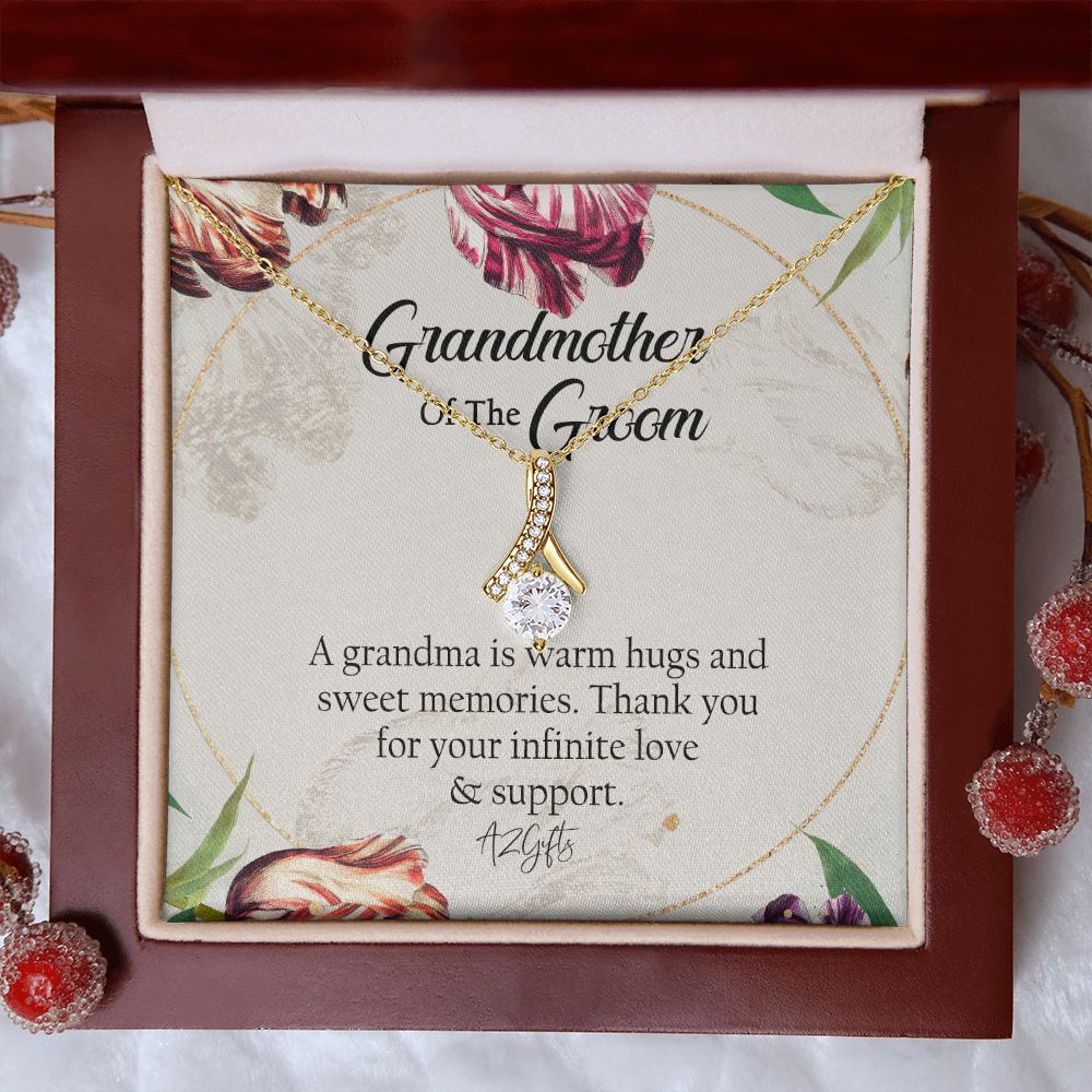 To My Grandmother Necklace, Gift for Grandmother Necklace, Mothers Day Gift For Grandma Nana, Grandma Jewelry From Grandchildren GrandKids , Jewelry Box Gift For Grandma Grandmother1 Alluring Beauty Necklace