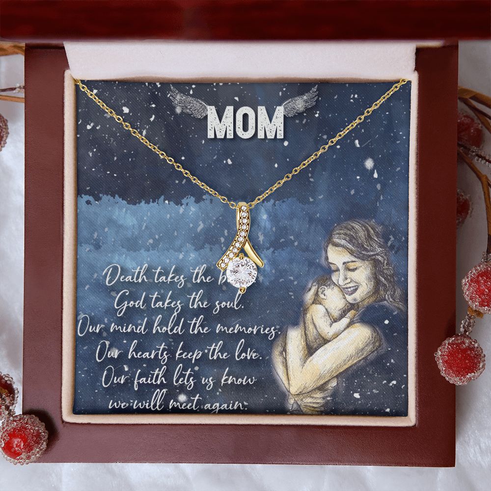 To My Mom Necklace Pendant Gift From Daughter Your Faith Lets Us Know With Message Card Gift For Mom Alluring Beauty Necklace