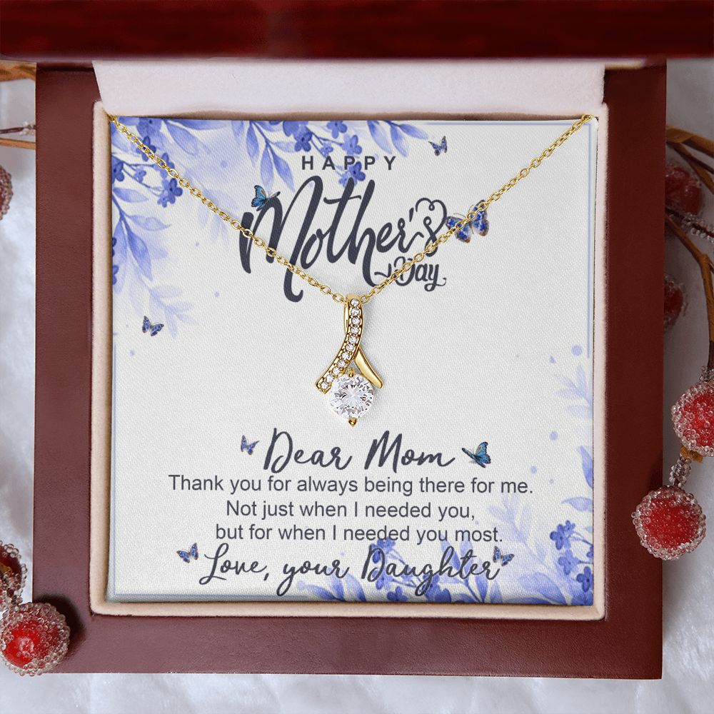 Happy Mother Day, Mothers Day Gifts Necklace, Gifts For Mom From Daughter Or Son Alluring Beauty Necklace