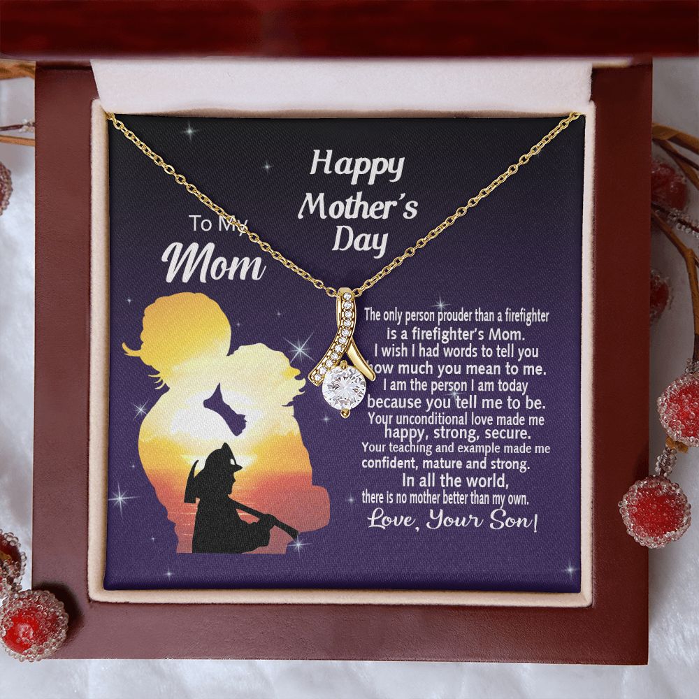 Mom Necklace Gifts for Mom from Daughter to Mom Gifts for Mothers Day from Daughter, To My Mom Necklace from Daughter to Mom Birthday Gifts Necklace with Message Card and Gift Box14 Alluring Beauty Necklace