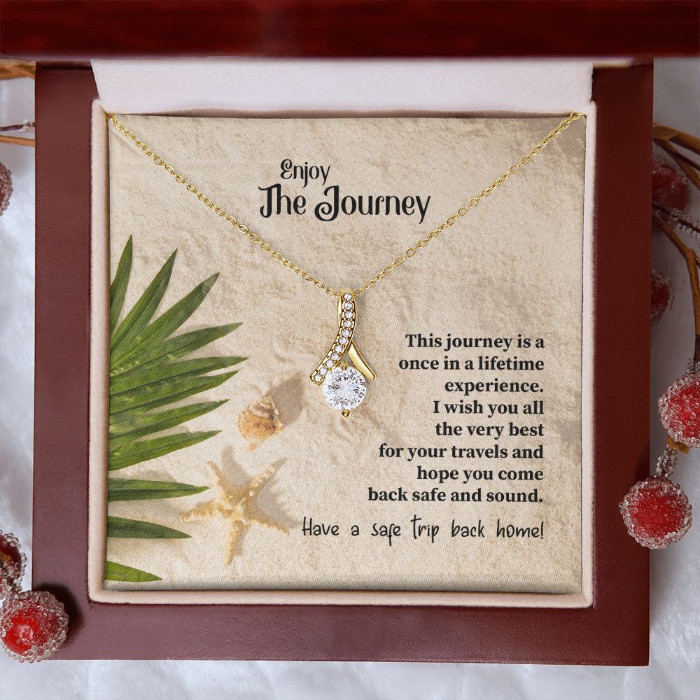To My Mom Mother Necklace Pendant Gift Enjoy Your Journey By Sanad With Message Card Gift For Mom Alluring Beauty Necklace