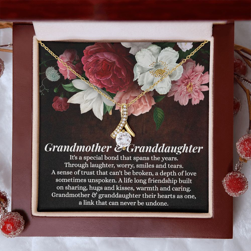 To My Grandma Necklace, Gift for Grandmother Necklace, Mothers Day Gift For Grandma Nana, Grandma Jewelry From Grandchildren GrandKids , Jewelry Box Gift For Grandma Grandmother11 Alluring Beauty Necklace