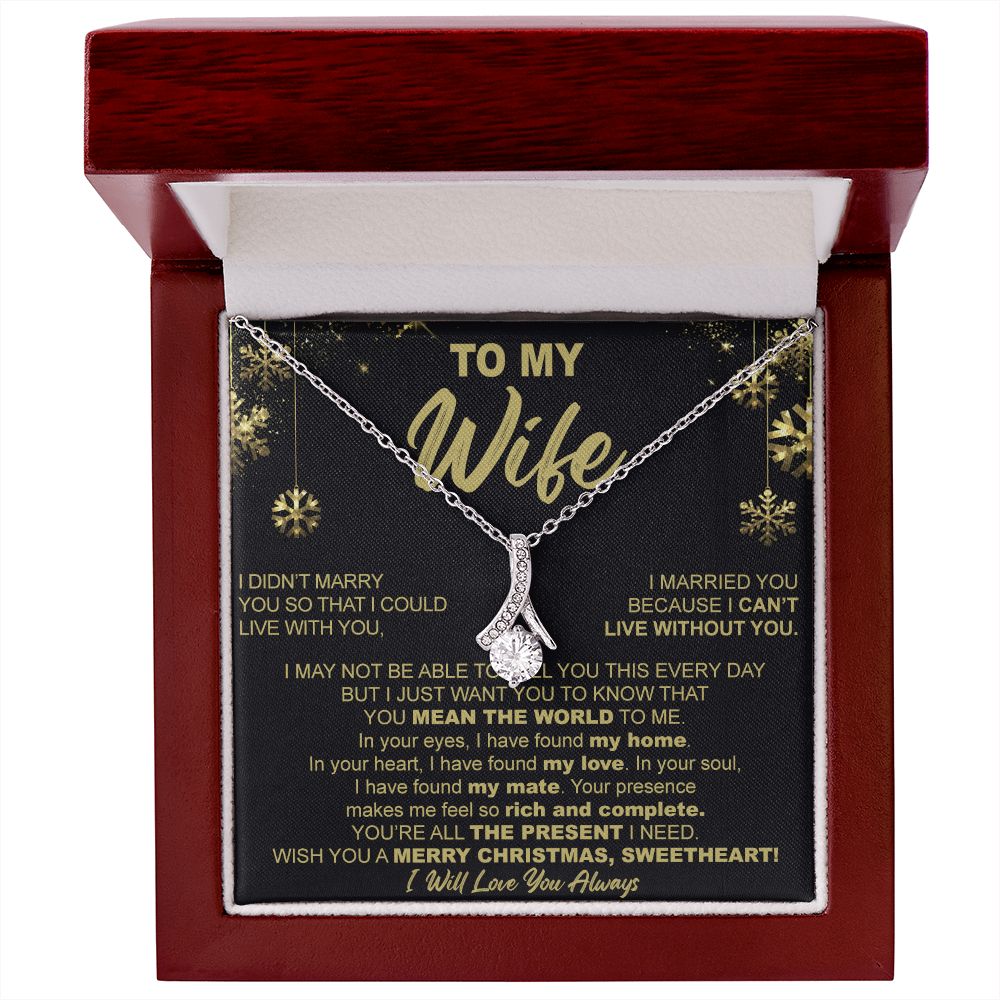To My Wife Necklace Gifts for Wife Anniversary Birthday Christmas Gifts For Wife 175052393747