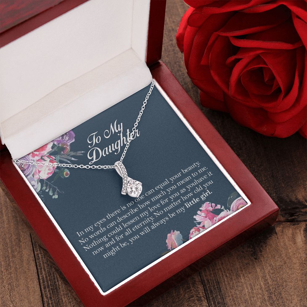 Mother Daughter Gift Ideas, To My Daughter Gift Necklace from Mom, Jewelry Pendant Present for Daughter, Birthday Christmas Gift Graduation Gifts for Daughters, Mother and Daughter Necklace 2139 Alluring Beauty Necklace