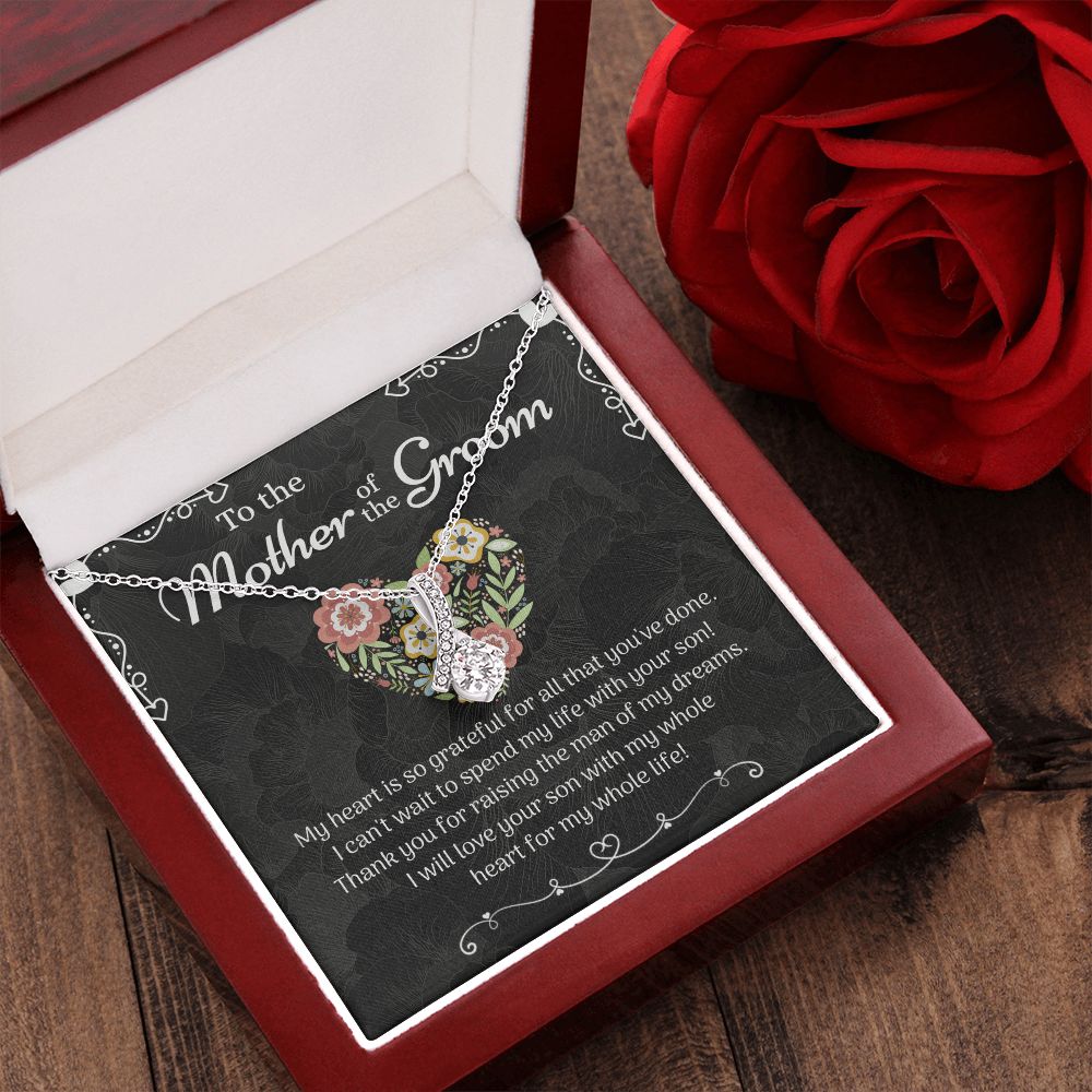 Mother of the Groom Sunflower Bracelet from Bride, Mother of the Groom Jewelry, Unique Mother Of The Groom Wedding Gift, Mom of Groom Gift Alluring Beauty Necklace