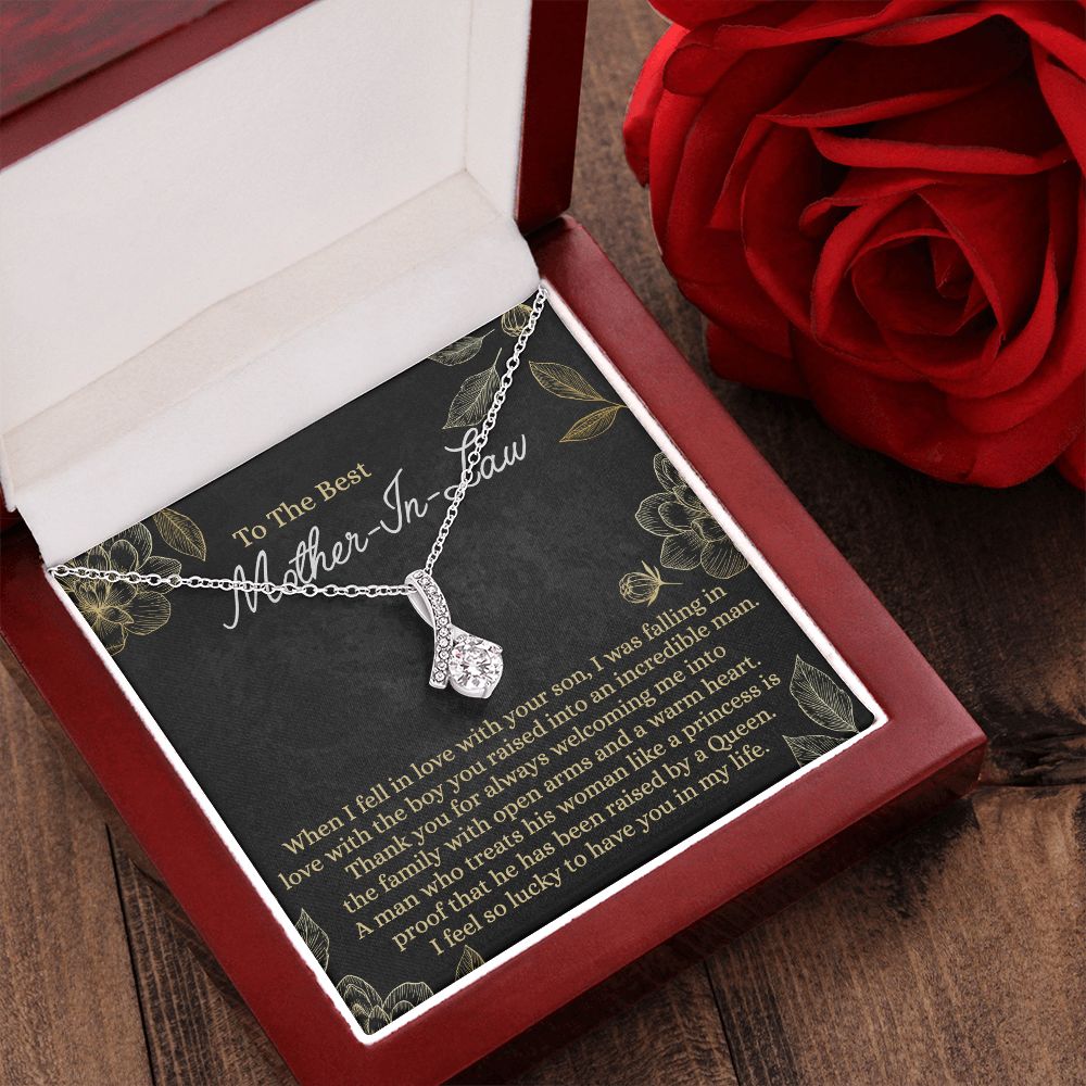 Mother In Law Gift, Cute Mother In Law Gifts Christmas, Unique Gift for Mother In Law Birthday, Best Mother In Law Gift, Mother-In-Law Gift Alluring Beauty Necklace