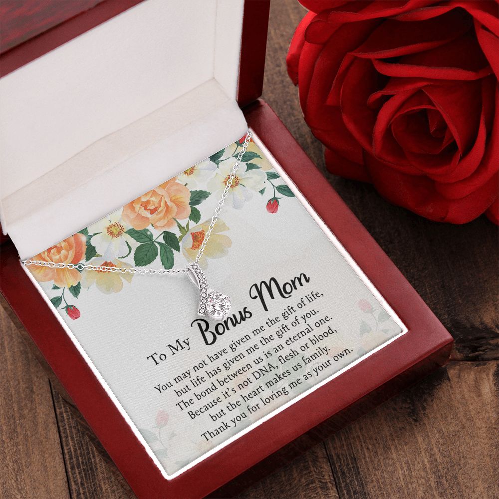 Mother Daughter Necklace as Daughter Gift from Mom, Mom Necklace as Christmas Gift for Mom from Son, Birthday Gift for Mother in Law Necklace, Bonus Mom Gifts for Step Mom Necklace5 Alluring Beauty Necklace