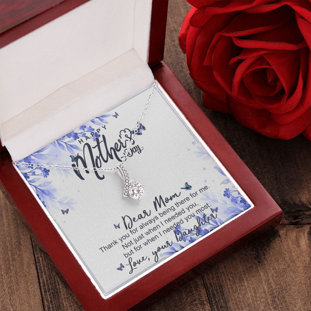 Happy Mother Day, Mothers Day Gifts Necklace, Gifts For Mom From Daughter Or Son Alluring Beauty Necklace