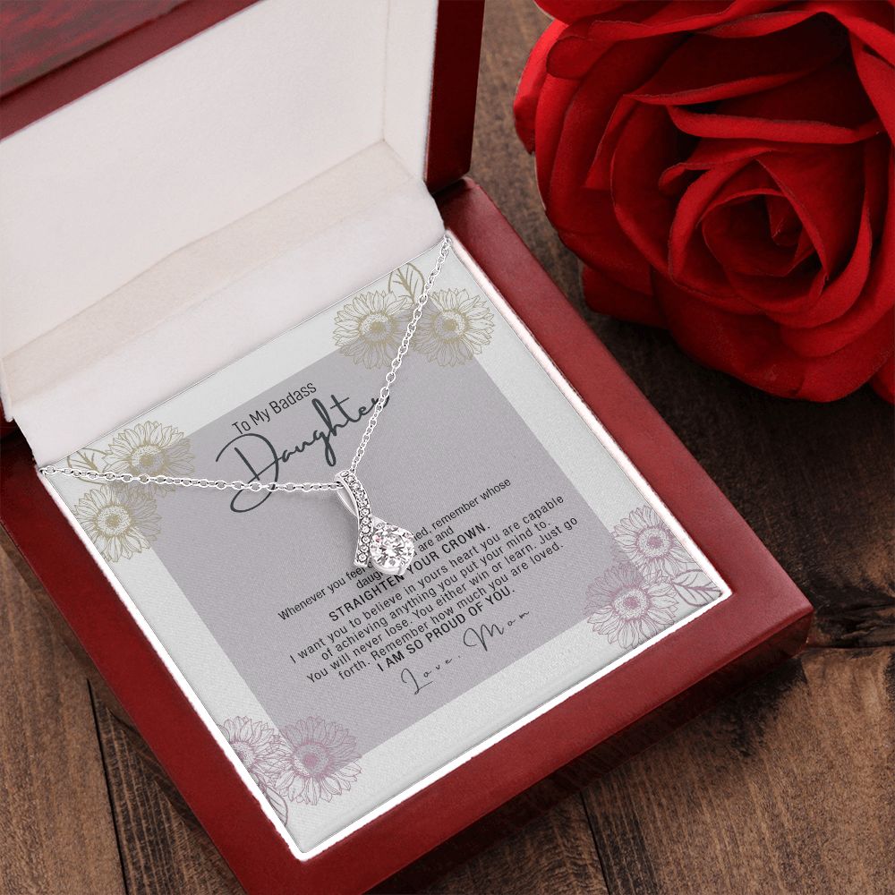 Daughter Necklace Gift From Mom Mother Daughter Jewelry Gift 21st Birthday Xmas Alluring Beauty Necklace