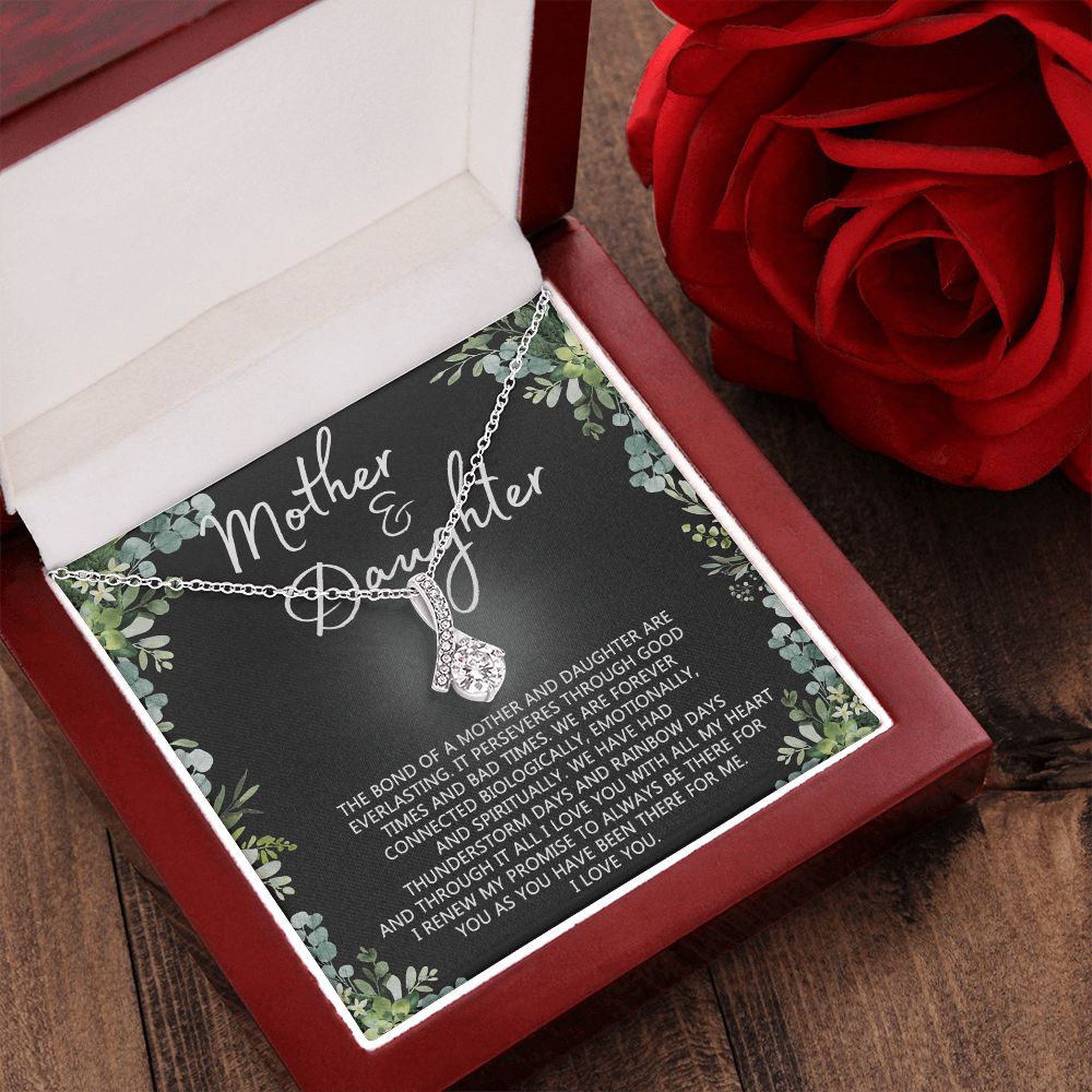 Mother Daughter Necklace Mothers day Necklace Mother Daughter Gift Mother Daughter Jewelry Gift For Daughter From Mom Daughter Mother Birthday Gift Alluring Beauty Necklace