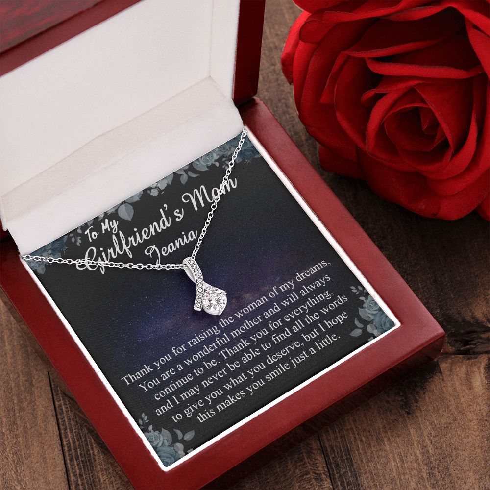 To My Girlfriends Mom Gift Mother's Day Gift for Girlfriend's Mom Necklace Gift Alluring Beauty Necklace