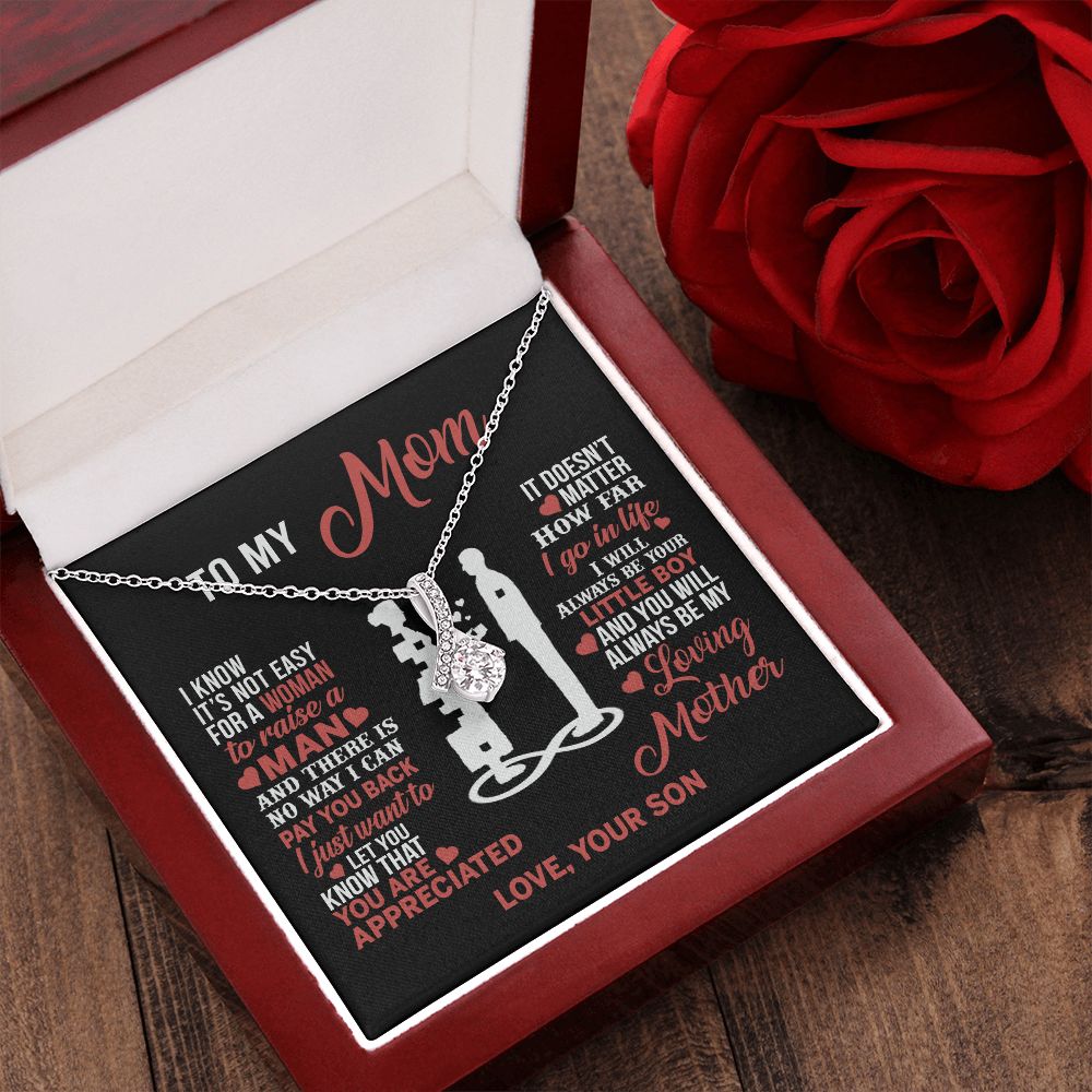 Mom Necklace Mothers Day Gift From Son To My Mom Forevere Love Necklace Gift Mom Alluring Beauty Necklace