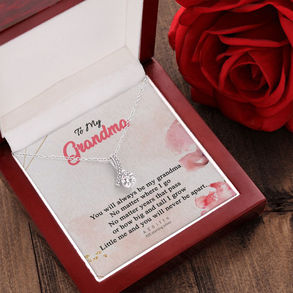 To My Grandma Necklace, Gift for Grandmother Necklace, Mothers Day Gift For Grandma Nana, Grandma Jewelry From Grandchildren GrandKids , Jewelry Box Gift For Grandma Grandmother13 Alluring Beauty Necklace