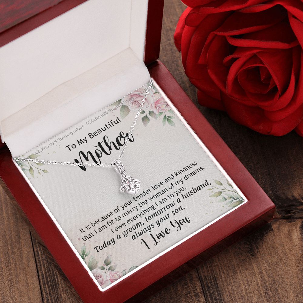 Mother Of The Groom Gift, Mother Of The Groom, Mother Of The Groom Gifts, Gift For Mother Of The Groom, Mother Of Groom Alluring Beauty Necklace