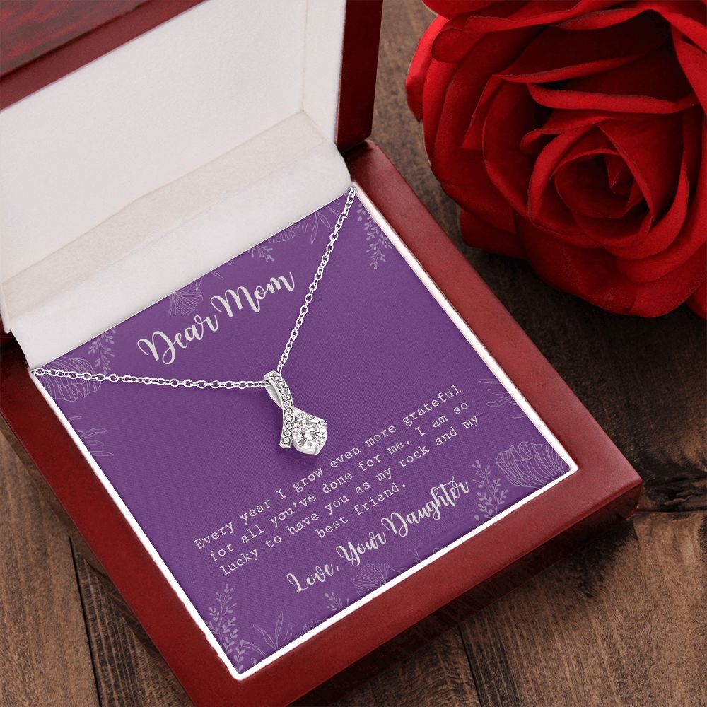 Mom Necklace Gifts for Mom from Daughter to Mom Gifts for Mothers Day from Daughter, To My Mom Necklace from Daughter to Mom Birthday Gifts Necklace with Message Card and Gift Box2234 Alluring Beauty Necklace