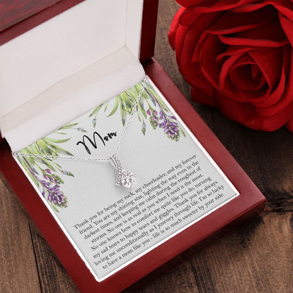 To My Mom Necklace, Gift For Mom, Mother's Day Gift from Daughter, Mom Jewelry Gift for Mothers Day, Birthday Gift for Mother, Moms Gift from Daughter Son, Necklace for Mom Mother 6 Alluring Beauty Necklace