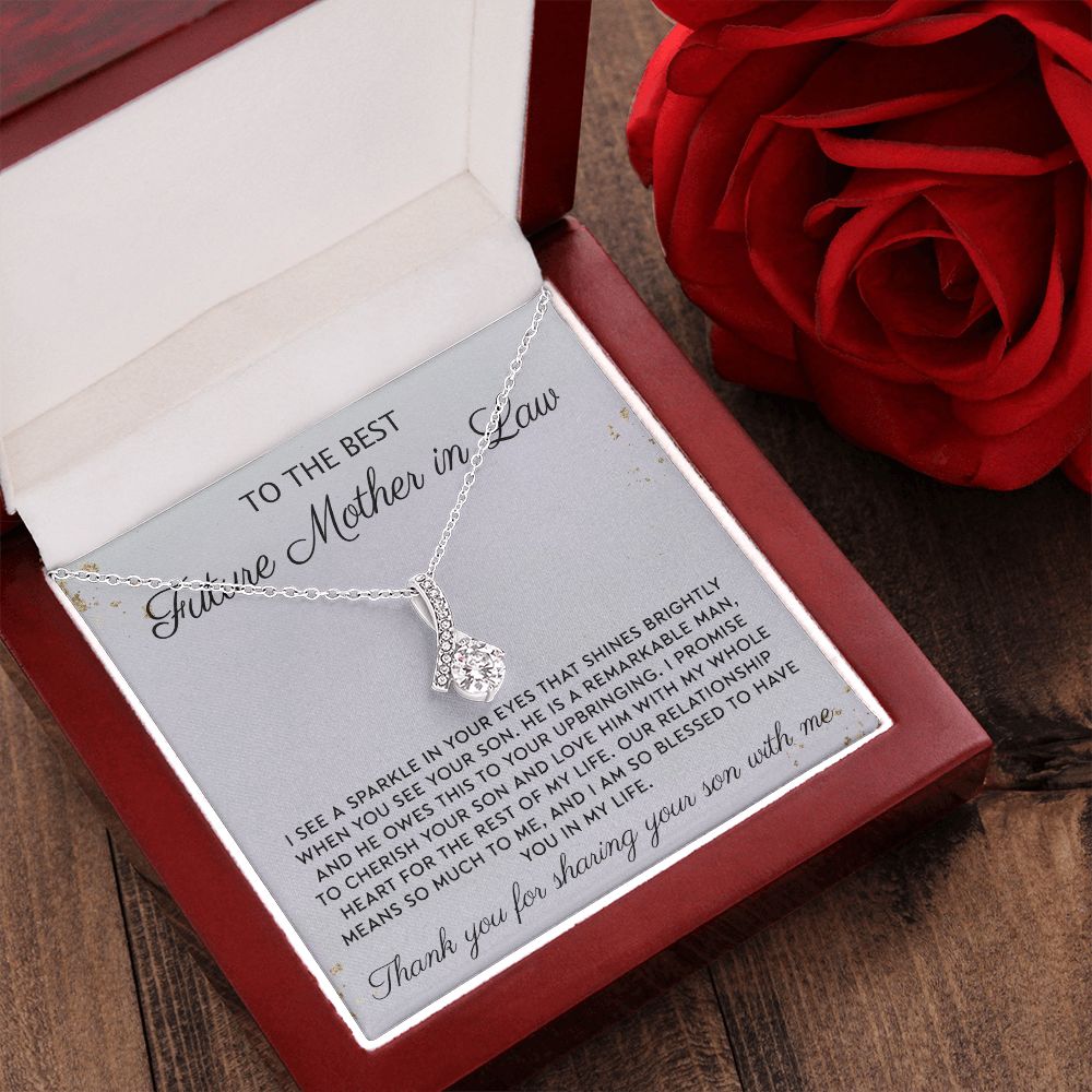 Gift to MIL Mother of the Groom Gift From Bride Wedding Gift Pendants from Bride Gifts for Mom Mother of the Bride Necklace Unique Groom Mom Alluring Beauty Necklace