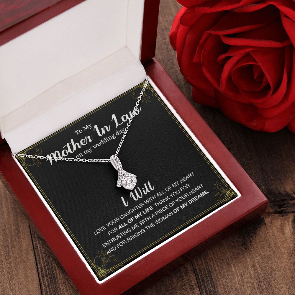 Mother Of The Bride Gift From Groom, Mother In Law Gift on Wedding Day from Groom, Gifts for Mother of the Bride, Future Mother-In-Law Alluring Beauty Necklace