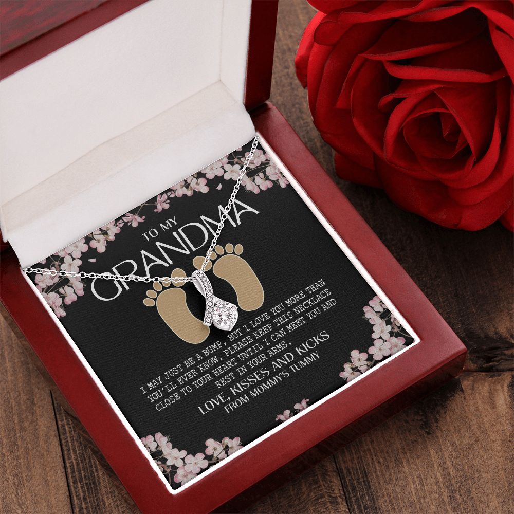 To My Grandma Necklace, Gift for Grandmother Necklace, Mothers Day Gift For Grandma Nana, Grandma Jewelry From Grandchildren GrandKids , Jewelry Box Gift For Grandma Grandmother16 Alluring Beauty Necklace