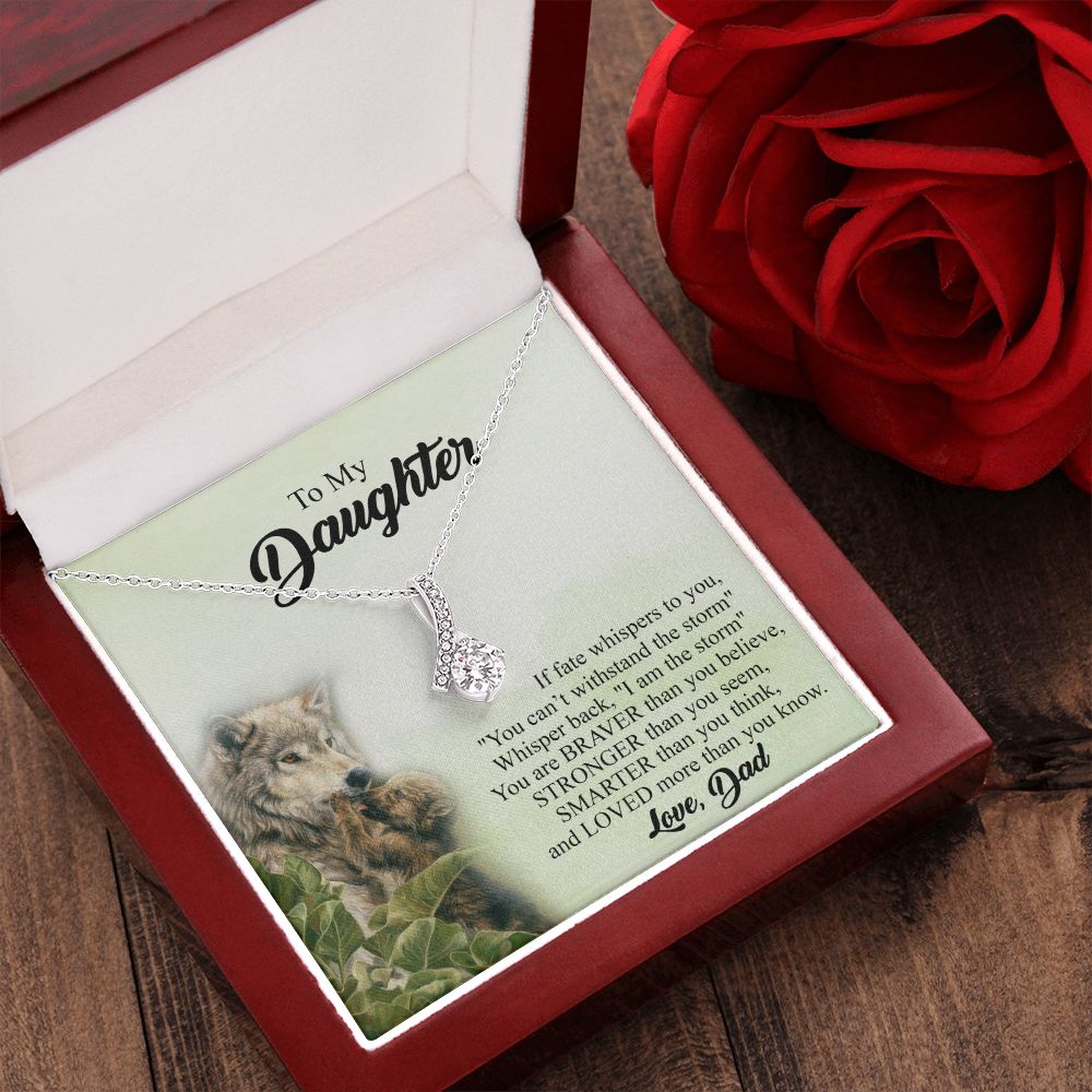 Mother Daughter Gift Ideas, To My Daughter Gift Necklace from Mom, Jewelry Pendant Present for Daughter, Birthday Christmas Gift Graduation Gifts for Daughters, Mother and Daughter Necklace 27 Alluring Beauty Necklace