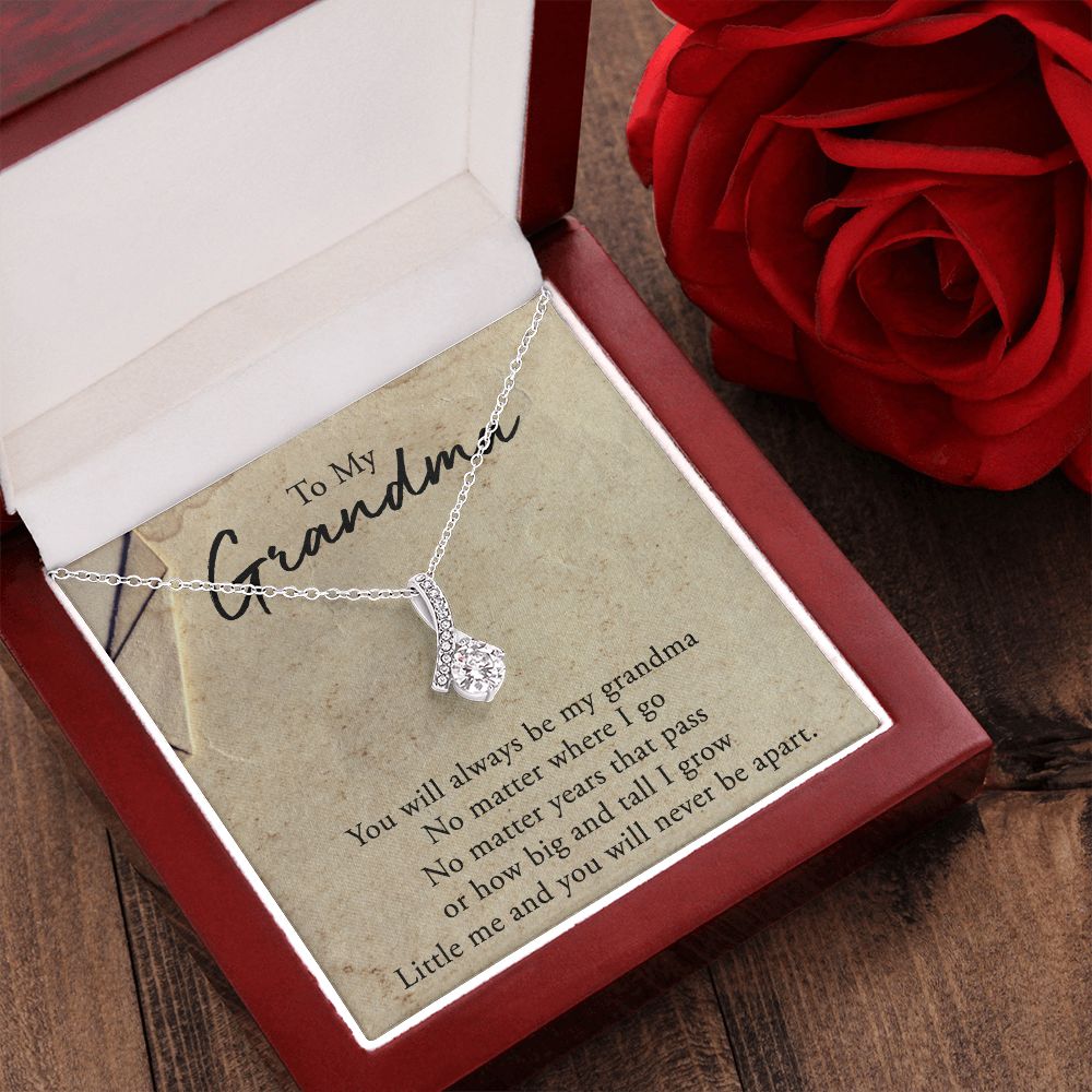 To My Grandma Necklace, Gift for Grandmother Necklace, Mothers Day Gift For Grandma Nana, Grandma Jewelry From Grandchildren GrandKids , Jewelry Box Gift For Grandma Grandmother5 Alluring Beauty Necklace