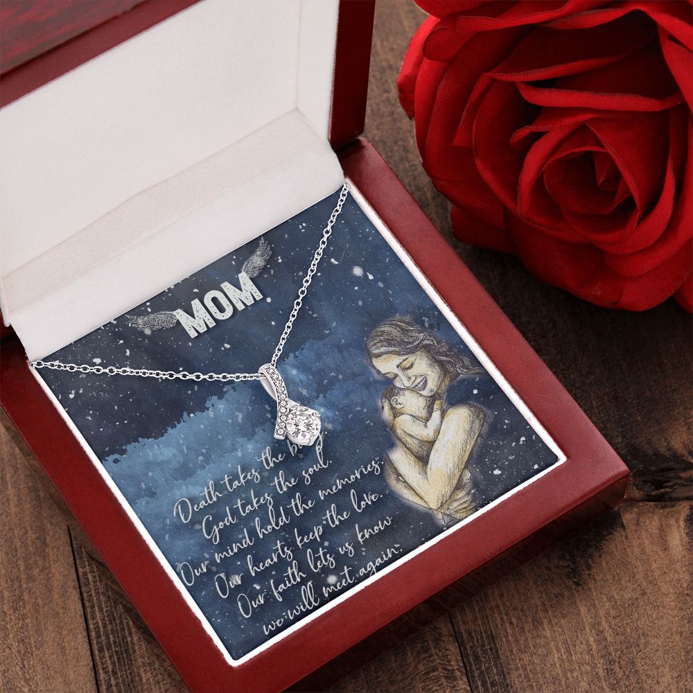 To My Mom Necklace Pendant Gift From Daughter Your Faith Lets Us Know With Message Card Gift For Mom Alluring Beauty Necklace