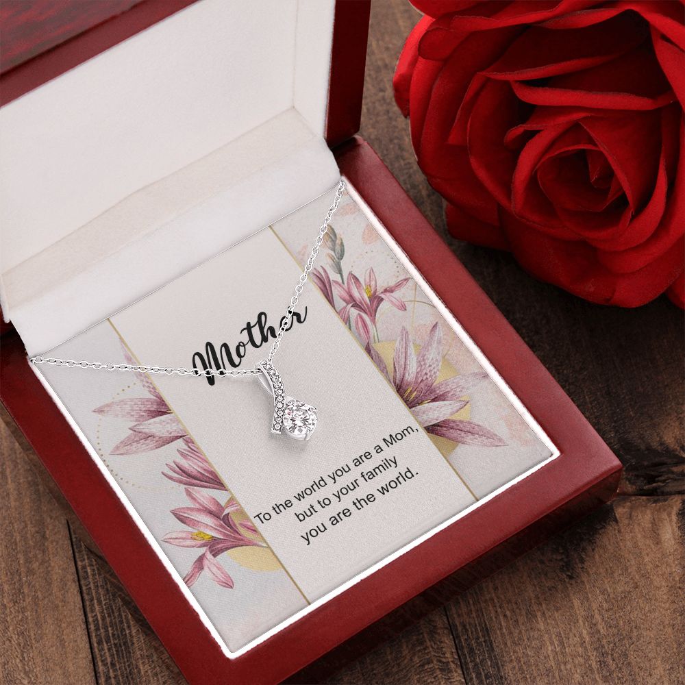 Mom Necklace Gifts for Mom from Daughter to Mom Gifts for Mothers Day from Daughter, To My Mom Necklace from Daughter to Mom Birthday Gifts Necklace with Message Card and Gift Box7 Alluring Beauty Necklace