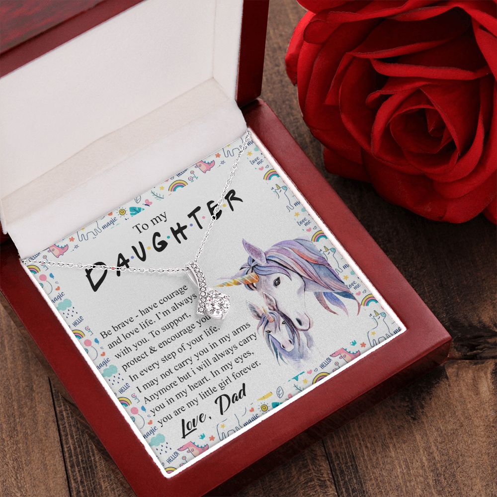 Mother Daughter Gift Ideas, To My Daughter Gift Necklace from Mom, Jewelry Pendant Present for Daughter, Birthday Christmas Gift Graduation Gifts for Daughters, Mother and Daughter Necklace 22 Alluring Beauty Necklace