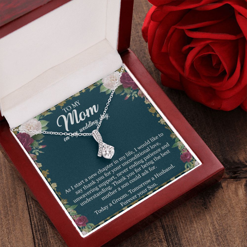 To My Mom Necklace, Gift For Mom, Mother's Day Gift from Daughter, Mom Jewelry Gift for Mothers Day, Birthday Gift for Mother, Moms Gift from Daughter Son, Necklace for Mom Mother 3 Alluring Beauty Necklace