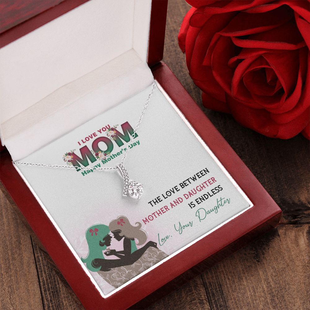 Mom Necklace Gifts for Mom from Daughter to Mom Gifts for Mothers Day from Daughter, To My Mom Necklace from Daughter to Mom Birthday Gifts Necklace with Message Card and Gift Box2236 Alluring Beauty Necklace