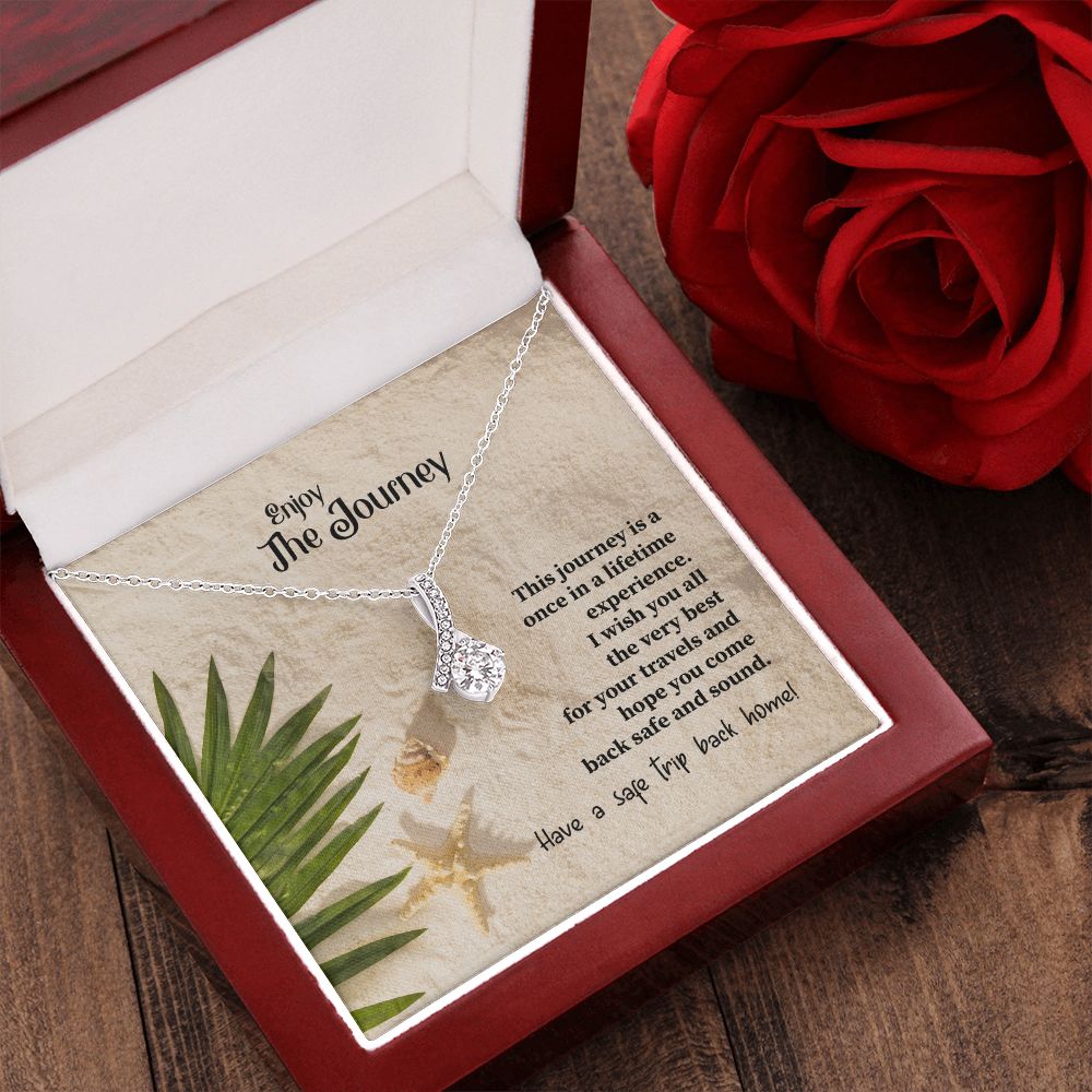 To My Mom Mother Necklace Pendant Gift Enjoy Your Journey By Sanad With Message Card Gift For Mom Alluring Beauty Necklace