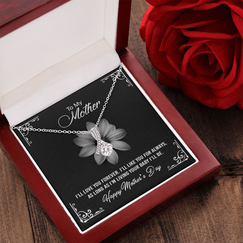Mom Necklace Gifts for Mom from Daughter to Mom Gifts for Mothers Day from Daughter, To My Mom Necklace from Daughter to Mom Birthday Gifts Necklace with Message Card and Gift Box2247 Alluring Beauty Necklace