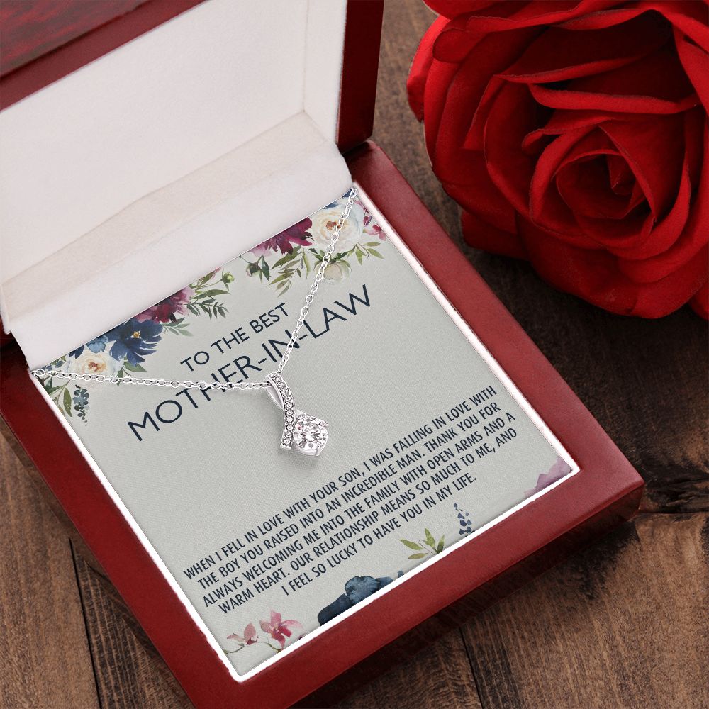 To My Mother-In-Law Gift Mothers Day Gift Necklace Mother-In-Law Gifts Jewelry Alluring Beauty Necklace