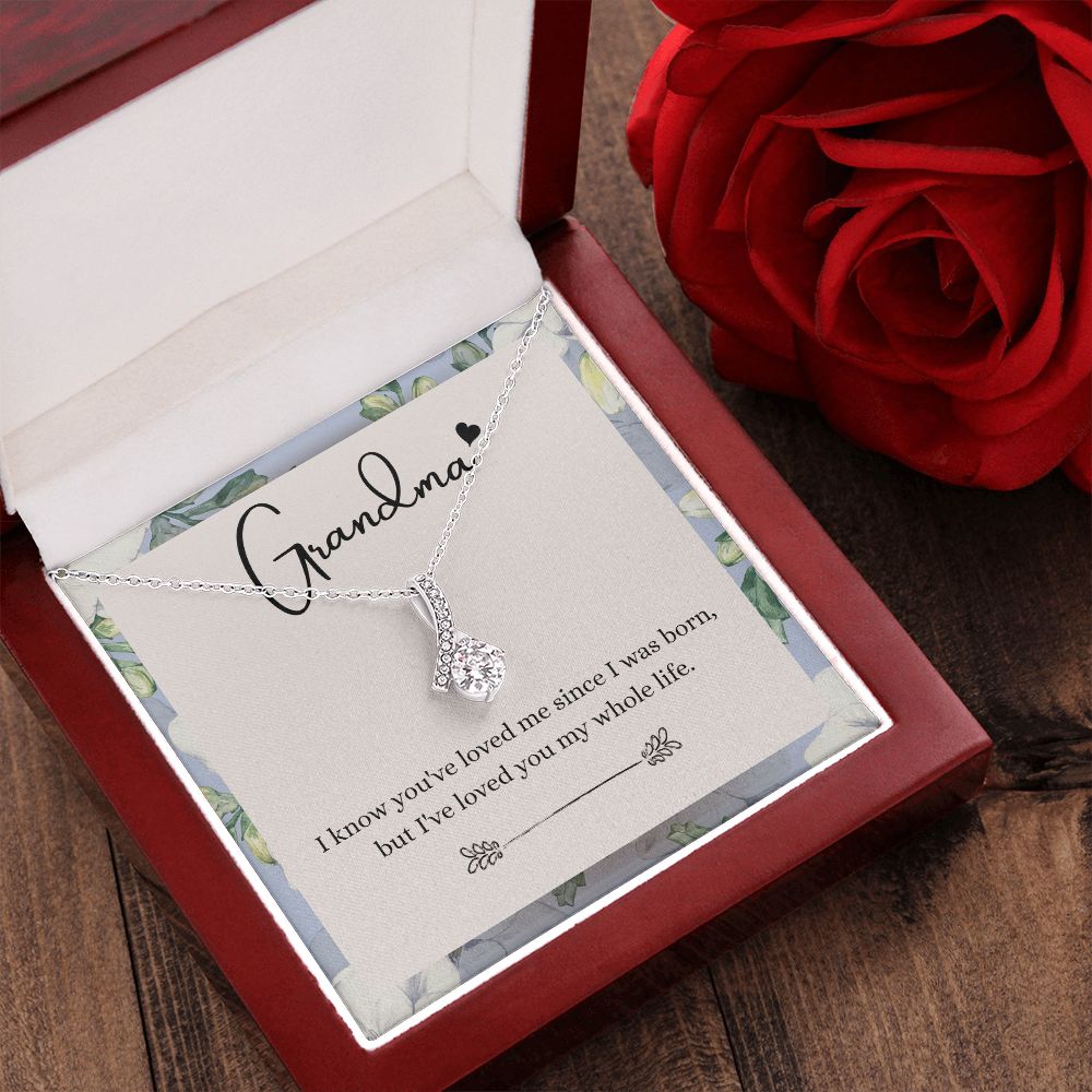 To My Grandma Necklace, Gift for Grandmother Necklace, Mothers Day Gift For Grandma Nana, Grandma Jewelry From Grandchildren GrandKids , Jewelry Box Gift For Grandma Grandmother9 Alluring Beauty Necklace