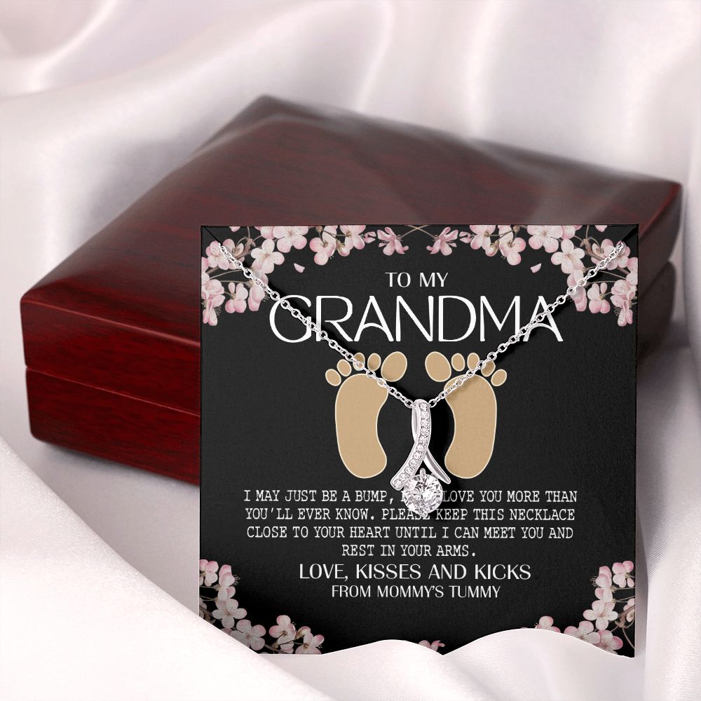 To My Grandma Necklace, Gift for Grandmother Necklace, Mothers Day Gift For Grandma Nana, Grandma Jewelry From Grandchildren GrandKids , Jewelry Box Gift For Grandma Grandmother16 Alluring Beauty Necklace