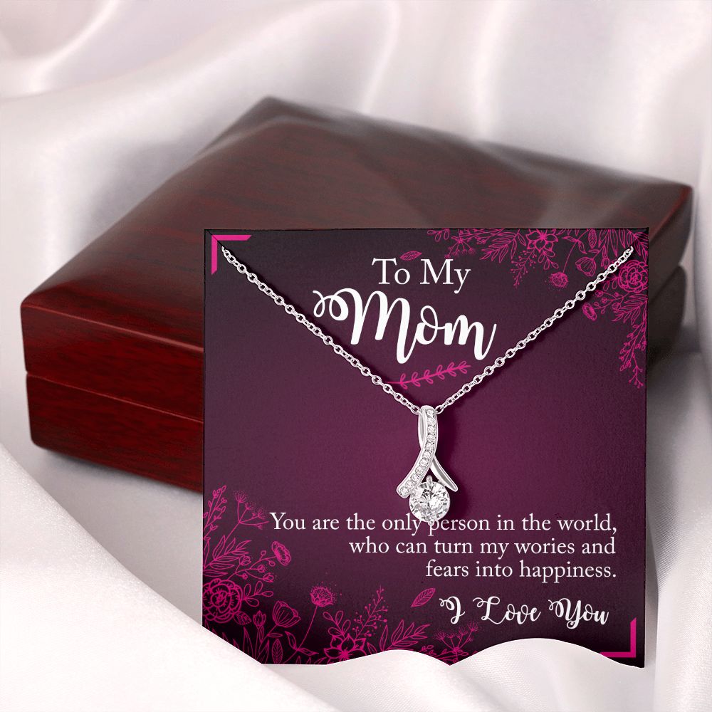 To My Mom Necklace Pendant Gift From Daughter Necklace You Are The Only Person Gift For To Mom Happy Mother's Day Mother In Law Gift On Birthday Anniversary Gift 30821 Alluring Beauty Necklace
