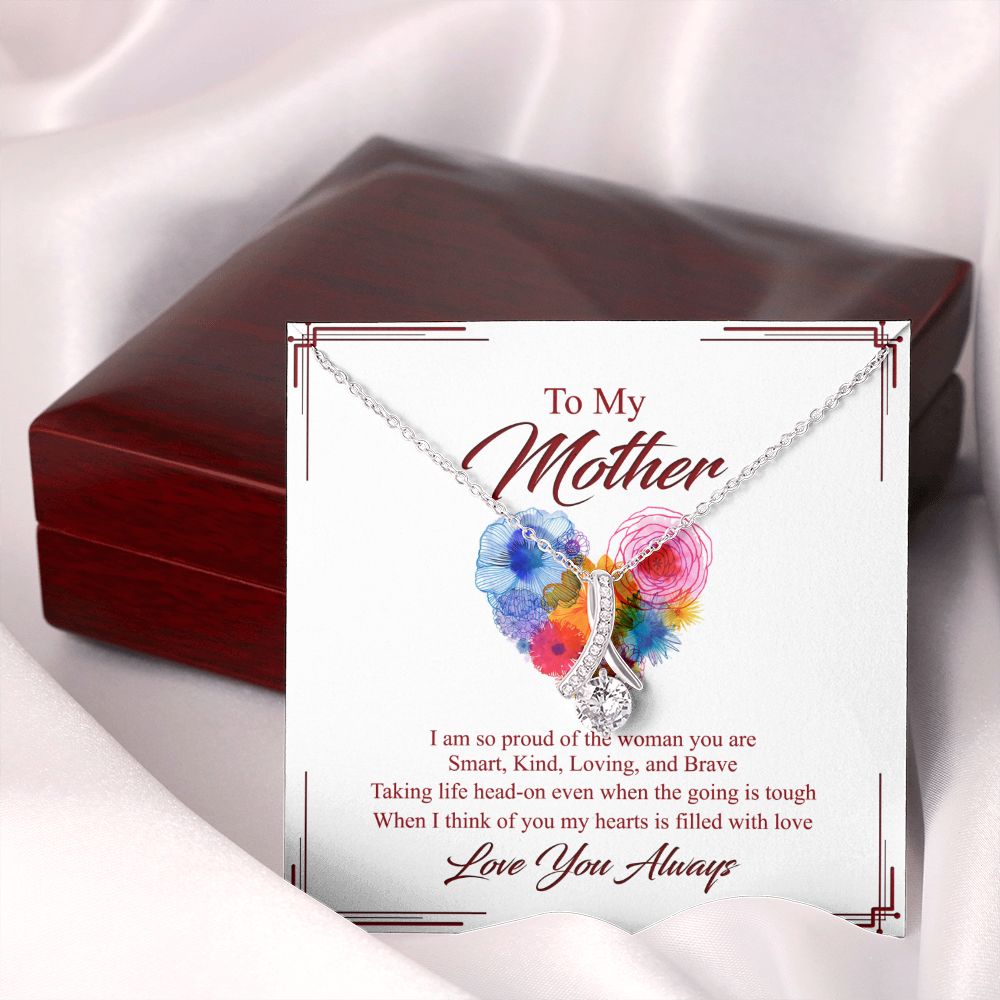 To My Mom Necklace, Gift For Mom, Mother's Day Gift from Daughter, Mom Jewelry Gift for Mothers Day, Birthday Gift for Mother, Moms Gift from Daughter Son, Necklace for Mom Mother 8 Alluring Beauty Necklace