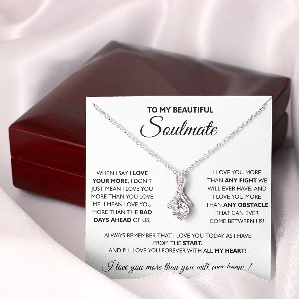 To My Soulmate Necklace Eternal Hope Necklace Valentine Day gift for Soulmate 175133533988 Alluring Beauty Necklace