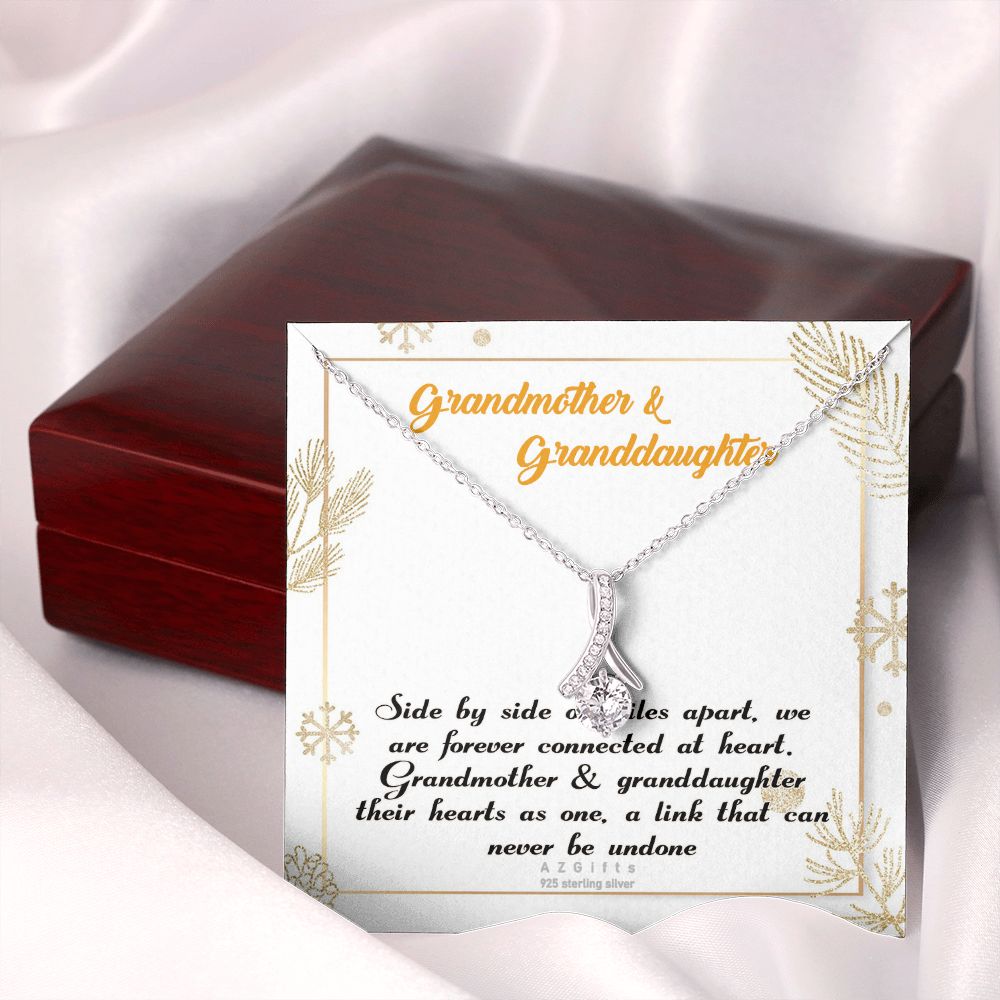 To My Grandma Necklace, Gift for Grandmother Necklace, Mothers Day Gift For Grandma Nana, Grandma Jewelry From Grandchildren GrandKids , Jewelry Box Gift For Grandma Grandmother14 Alluring Beauty Necklace